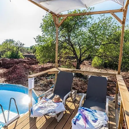 Safari Tent With Private Pool In Albufeira بيت للعطل *